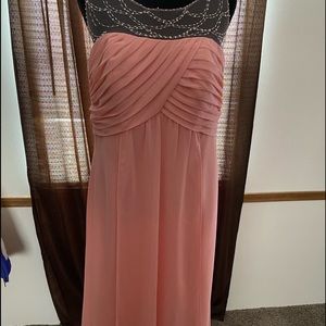 Peach formal dress